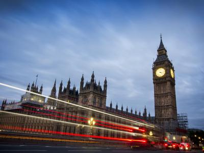Blick auf den Westminster-Palast, dem Sitz des britischen Parlaments. Westminster Palast