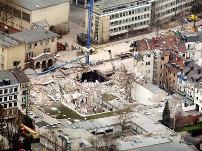 Das Kölner Stadtarchiv in Trümmern. Prozess um Kölner Archiv-Einsturz