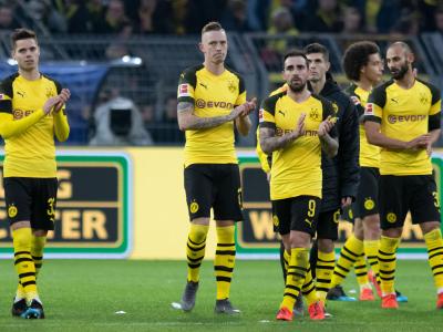 Der BVB hat eine 3:0-Führung gegen Hoffenheim verschenkt: Die Dortmunder Spieler gehen bedrückt vom Platz. Ungenügend