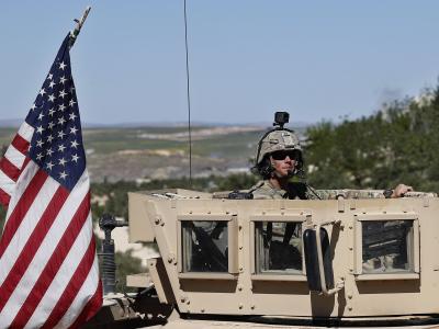 US-Truppen im syrischen Manbidsch. US-Militäreinsatz in Syrien