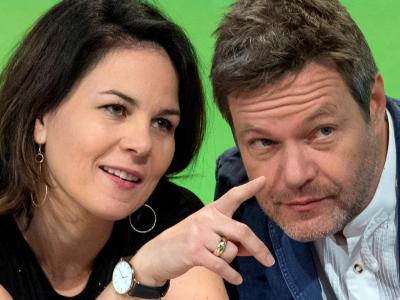 Erfolgsduo: Annalena Baerbock und Robert Habeck, die Bundesvorsitzenden von Bündnis 90/Die Grünen. Baerbock und Habeck
