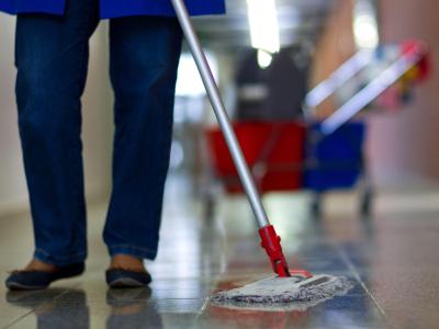 Im Jahr 2017 beschäftigten mehr als 3,3 Millionen Haushalte gelegentlich oder regelmäßig eine Putzhilfe - knapp 2,9 Millionen davon schwarz. Reinigungskraft