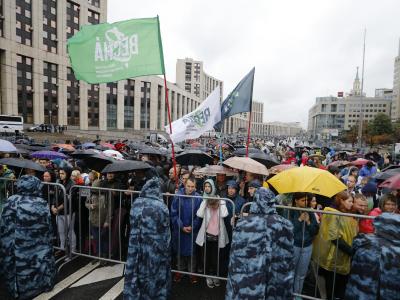 Proteste in Moskau am vergangenen Wochenende. Demonstrationen in Moskau