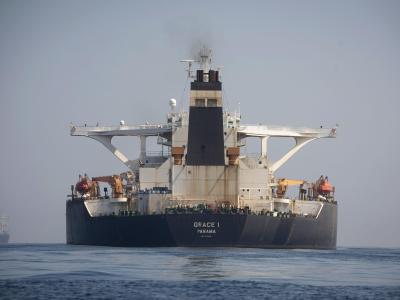 Der Supertanker «Grace 1» liegt in den Gewässern von Gibraltar. Supertanker «Grace 1»