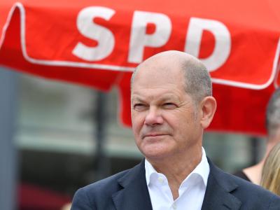 Vizekanzler Olaf Scholz (SPD) vergangene Woche bei einer Wahlkampfveranstaltung in Chemnitz. Olaf Scholz