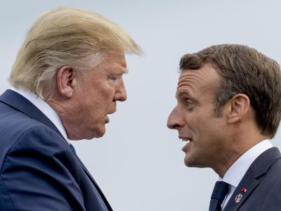 US-Präsident Donald Trump (l) und Frankreichs Staatspräsident Emmanuel Macron beim G7-Gipfel in Biarritz. Staatenlenker