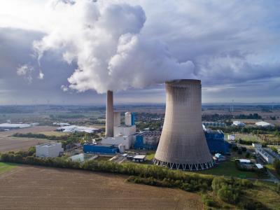 Kohlekraftwerk Mehrum bei Hohenhameln in Niedersachsen. Kohlekraftwerk Mehrum