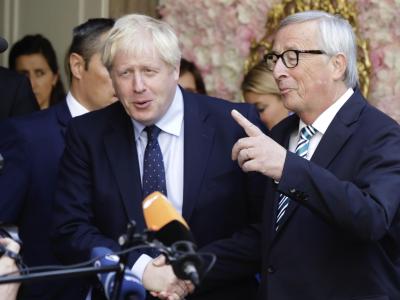 Trafen sich Anfang der Woche zu einem Gespräch: Boris Johnson (l.) und Jean-Claude Juncker. Brexit