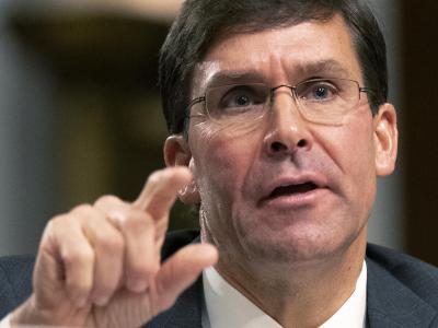 Mark Esper, hier Mitte Juli, ist unter Präsident Trump Verteidigungsminister der USA. Verteidigungsminister Esper