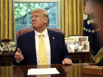 Donald Trump zeigt sich nach dewm Treffen mit dem chinesischen Vizepremier Liu zufrieden. US-Präsident Trump