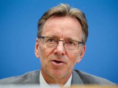 Holger Münch, Präsident des Bundeskriminalamtes, während einer Pressekonferenz. Holger Münch