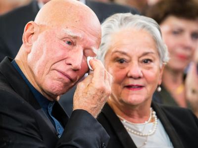 Große Emotionen: Sebastião Salgado und seine Frau Lélia Wanick Salgado. Sebastião & Lelia Salgado