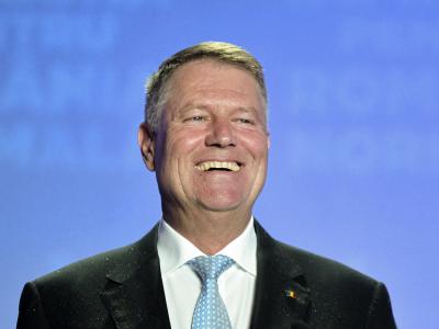 Klaus Iohannis, Präsident von Rumänien, geht in die Stichwahl um sein Amt. Präsidentenwahl in Rumänien