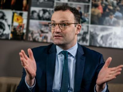 Jens Spahn Mitte November während eines Interviews mit der dpa. Minister Spahn