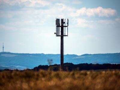 Mobilfunkmast bei Meisenheim in Rheinland-Pfalz. Mobilfunkmast