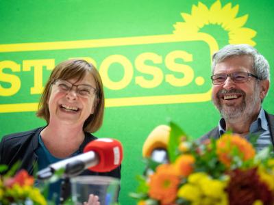 Sollen Ministerposten in Brandenburg bekommen: Ursula Nonnemacher und Axel Vogel (beide Grüne). Regierungsverantwortung