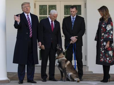 Donald Trump bei der Ehrung für Conan. Trump und Conan