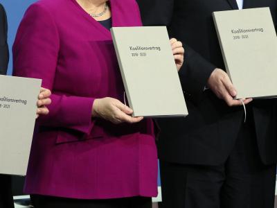 Den Koalitionsvertrag haben Union und SPD 2018 nach einem langen Ringen um eine Regierungsbildung geschlossen. Bundesregierung