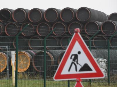Noch ist die Pipeline Nord Stream 2 eine Baustelle. Sanktionen gegen Gaspipeline