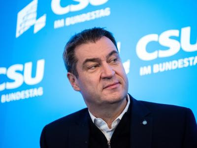 Markus Söder beim Auftakt der Winterklausur der CSU-Landesgruppe im Kloster Seeon. Markus Söder