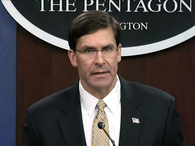 Mark Esper im Pentagon. US-Verteidigungsminister