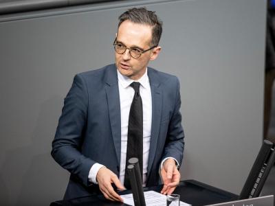 Außenminister Heiko Maas spricht im Bundestag zur Lage im Nahen und Mittleren Osten. Heiko Maas