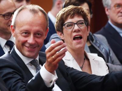 Er will sie beerben: Friedrich Merz neben der noch amtierenden CDU-Vorsitzenden Annegret Kramp-Karrenbauer. Friedrich Merz