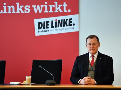 «Ich wünsche mir, dass wir so viel Vertrauen herstellen, dass der Zustand einer Ein-Personen-Regierung in Thüringen nicht noch ein halbes Jahr andauert»: Bodo Ramelow. Bodo Ramelow