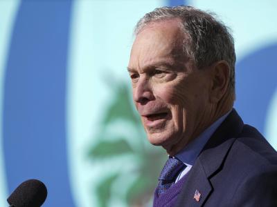Michael Bloomberg, demokratischer Bewerber um die Präsidentschaftskandidatur, während einer Wahlkampfveranstaltung. Bloomberg