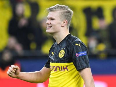 Grund zur Freude: Erling Haaland jubelt nach dem Spiel. Erling Haaland