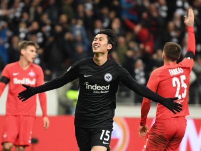 Daichi Kamada erzielte drei Treffer für die Eintracht. Daichi Kamada