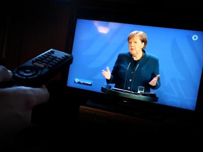 Die Ansprache der Bundeskanzlerin Angela Merkel (CDU) zur Lage im Zusammenhang mit dem Coronavirus. Statement Angela Merkel
