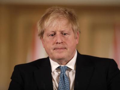 Großbritanniens Premierminister Boris Johnson appelliert an Briten. Boris Johnson