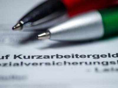 Ein Antragsformular für Kurzarbeitergeld. Arbeitsmarkt