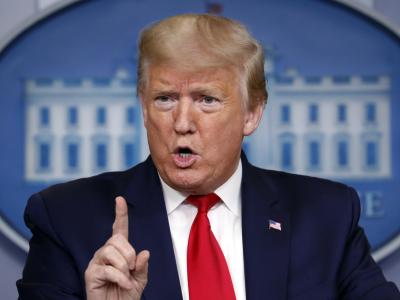 «Ich bin ziemlich sicher, dass wir auf dem Gipfel des Hügels sind»: US-Präsident Donald Trump. Trump