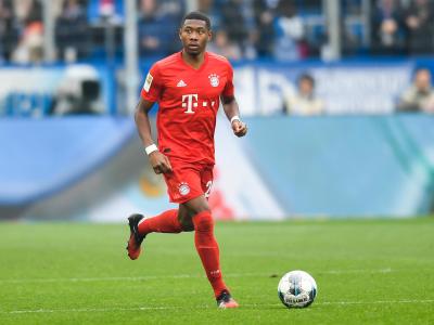 David Alaba freute sich über die Trainingseinheit in der heimischen Arena. Bayern-Profi