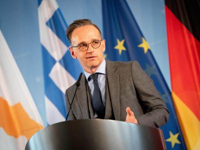 Außenminister Heiko Maas bei einer Pressekonferenz im Auswärtigen Amt. Maas