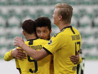 Will mit dem BVB auch gegen die Bayern Grund zum Jubel haben: Erling Haaland (r). Erling Haaland