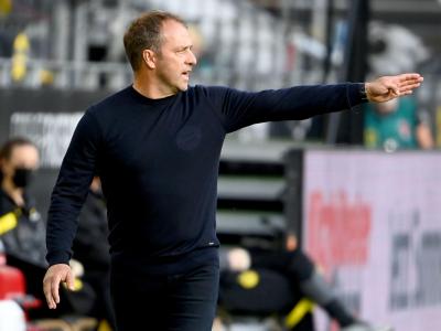 Trainer Hansi Flick liegt mit dem FC Bayern München auf Meisterschaftskurs. Erfolgstrainer