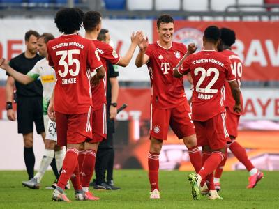Nach dem Sieg gegen Gladbach wollen die Bayern-Profis den Meistertitel gegen Bremen perfekt machen. Vormeisterlicher Jubel