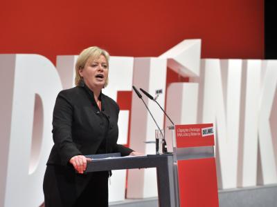 «Klarheit für die Mitglieder schaffen» - Gesine Lötzsch will wieder für die Parteispitze der Linken kandidieren. Foto: Martin Schutt Gesine Lötzsch