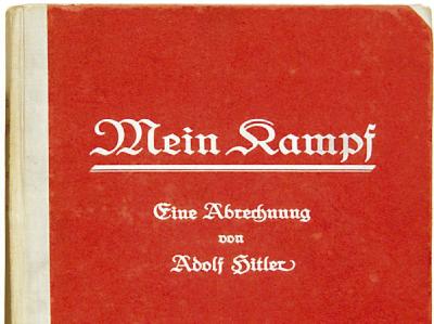 Gibt es Hitlers «Mein Kampf» bald an deutschen Kiosken?. Foto: Ho/Archiv «Mein Kampf»
